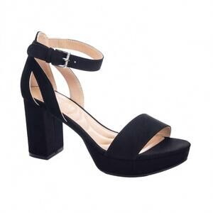 NEW CHINESE LAUNDRY women's go on block dress sandal in black